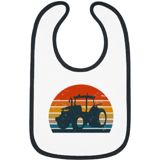 Tractor driving Farm Equipment Tractor Lover Easily Distracted By Tractors 1 Bibs