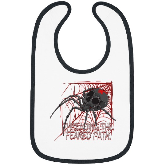 Skeletons Skulls Black Widow Spider Skull Arachnid Spiderweb Spider Lover 153 Skull Bibs