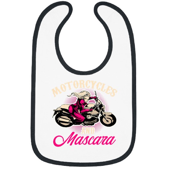 Motocross Biker Womens Motorcycles And Mascara Biker Riding Motorbiking Vintage Bibs