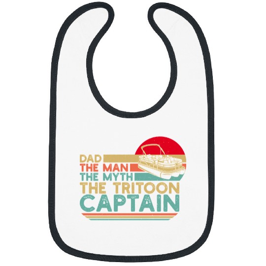 Pontoon Boat Captain Dad Funny Pontoon And Tritoon 27 Boat Boating Bibs
