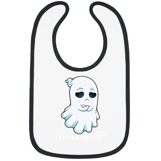 Sad ghosts Halloween Costume Im Not Into Spooky Sheet Bibs
