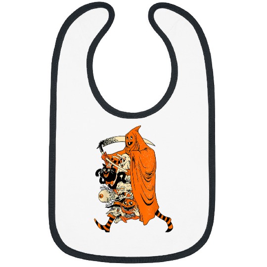 Skeletons Skulls Funny Ghosts Boo Squad Skull Skeletons Witches Halloween Day 45 Skull Bibs
