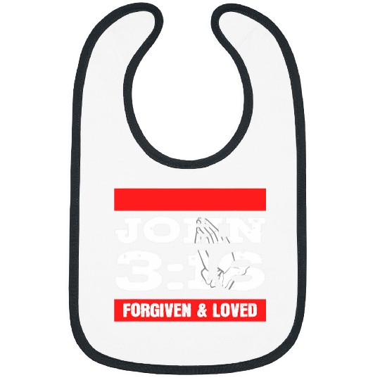 Forgiven Loved John 3 16 Bible Verse Patriotic Christian Bibs