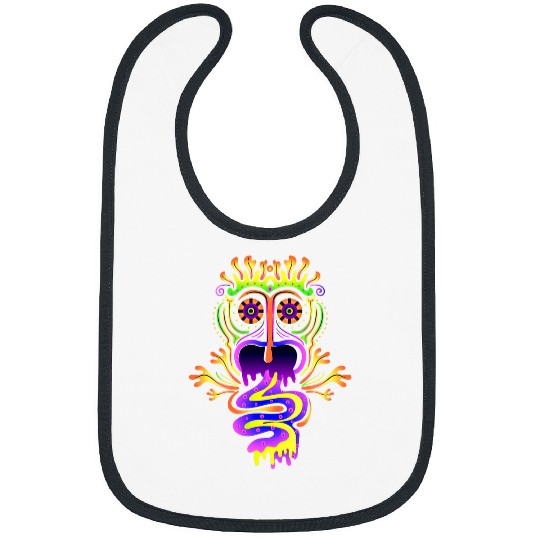 Colourful ghosts Maya Gods Fantasy Creature Bibs