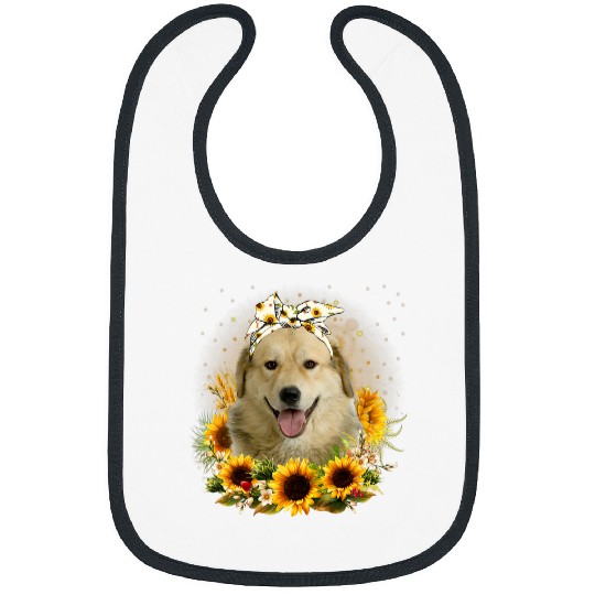 Sunflower Kangal Dog Mothers Day For Women Bibs