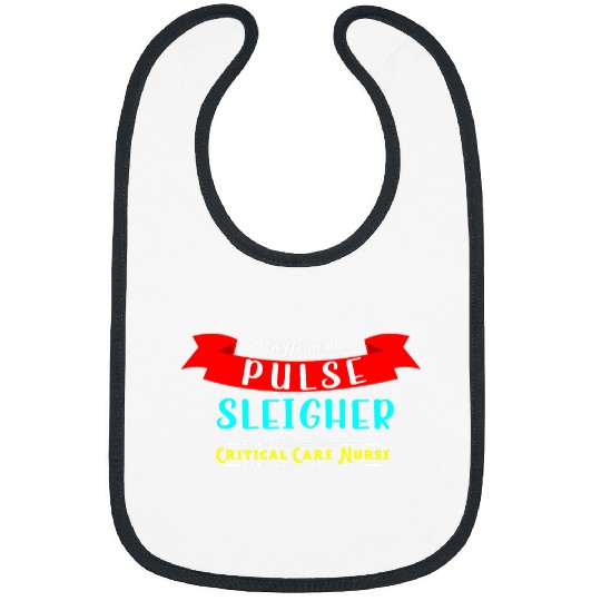 Pulse Sleigher Christmas Cardiologist or Critical Care nurses Bibs