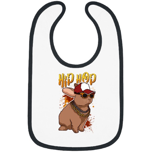Rabbits Funny Bunny Rabbit Bunnies Hip Hop Rabbits Easter Kids Bibs