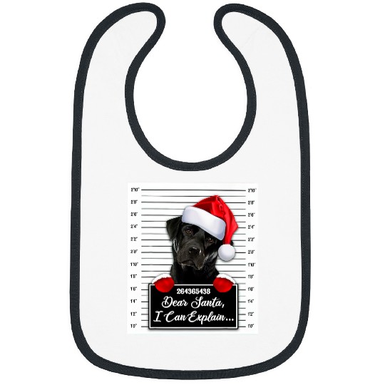 Labrador Lab Dog Dear Santa I Can Explain Funny Christmas Labrador Xmas Bibs