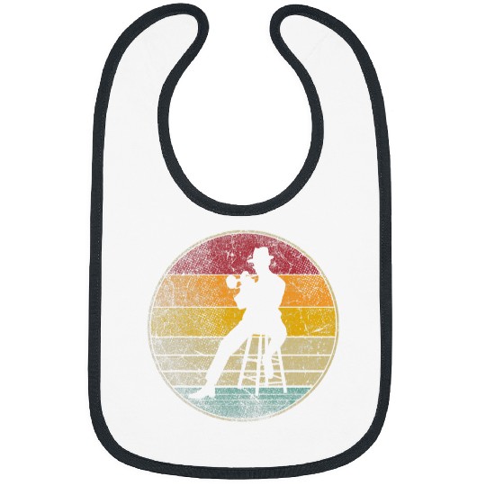 Trumpet Lover Instrument Music Band Jazz Musician Retro Vintage Bibs