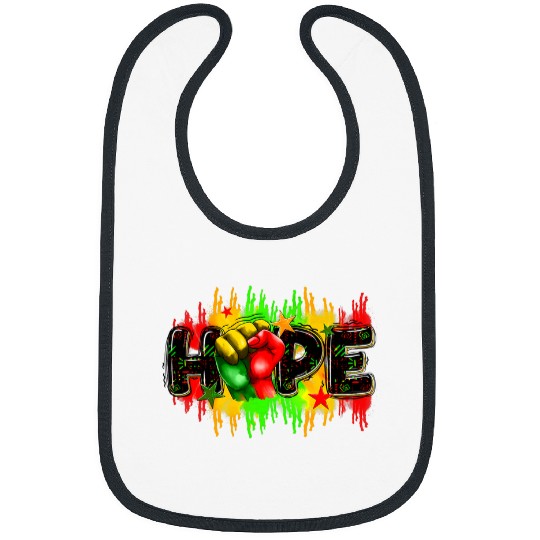 Hope Juneteenth Black Power Black History Black Lives Matter Bibs