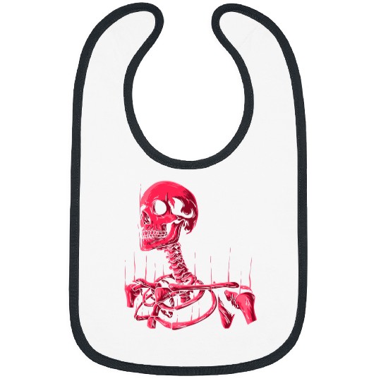 Skeletons Skulls Red Blood Skull Skeletons Face Halloween Monster Gothic 182 Skull Bibs