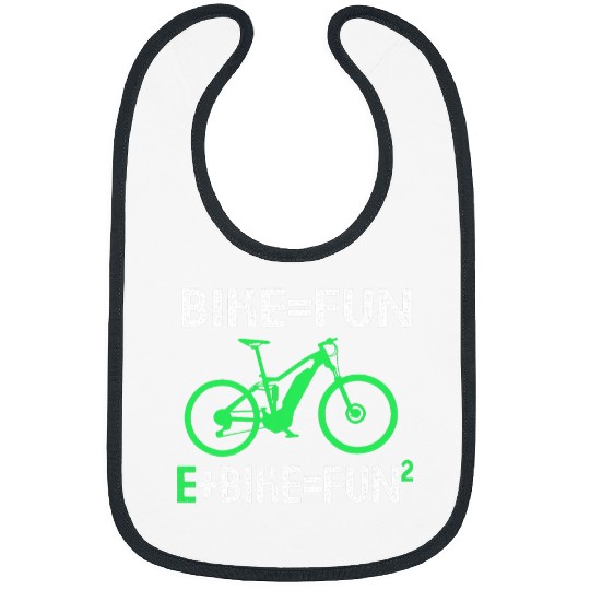 Bike Is Fun Math Formula Humor Funny Ebike Bibs