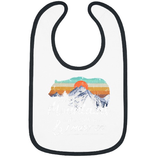 Funny Bear The Mountains are calling and i must go wild bear Sunset Cute Bears Bibs