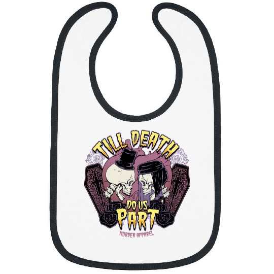 Till Death Do Us Part Valentines Day Spooky Couple 74 Bibs