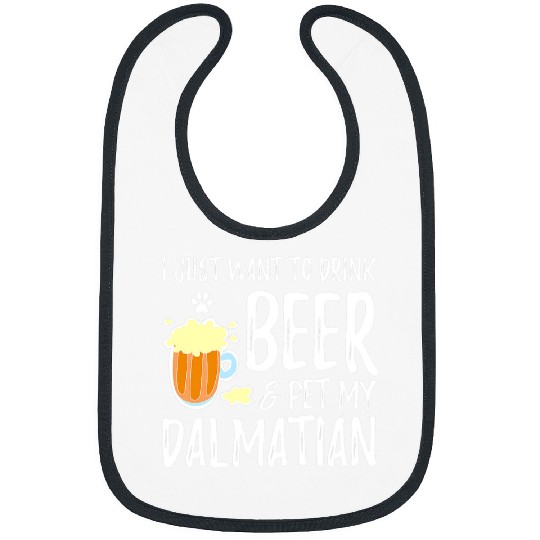 Dalmatian Beer and Pet Dalmatian for Dalmatian Mom Dalmatians Dog Bibs