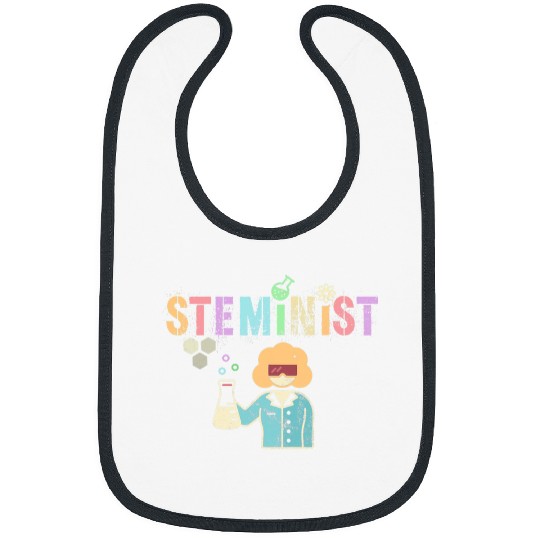Retro STEMINIST Technology Science STEM Women In Engineering Bibs