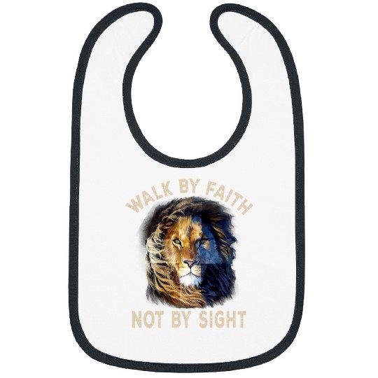 Lion Gift Jesus Lion Jesus God Walk By Faith Not By Sight Christian Apparel 24 Bible Verse Bibs