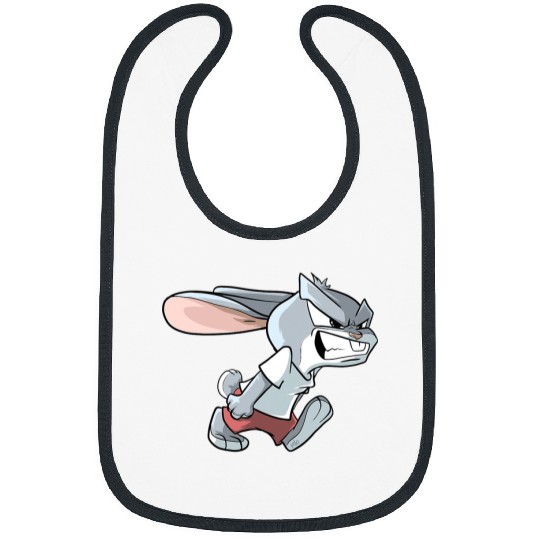 Rabbits Funny Angry Bunny Bibs