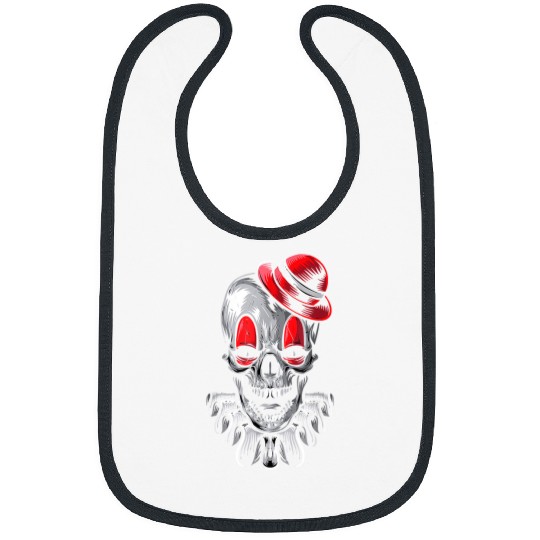 Skeletons Skulls Scary Skeletons Clown Serial Killer Clown Halloween Costume 81 Skull Bibs