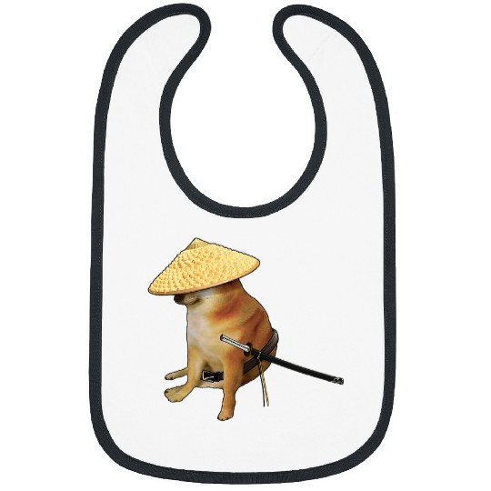 Dog Shiba Inu Cheems Samurai Epic Iconic Meme Shiba Inu Doge Bonk Bibs