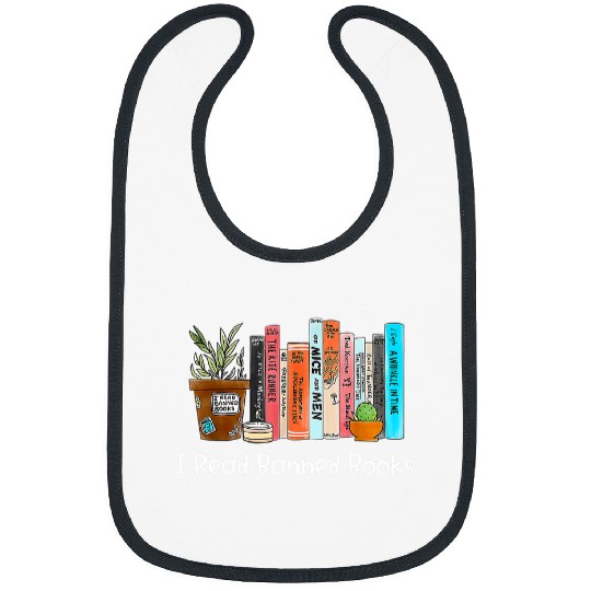 Reading Book I Read Banned Books black cats Reader Bookworm Women Reader Bibs