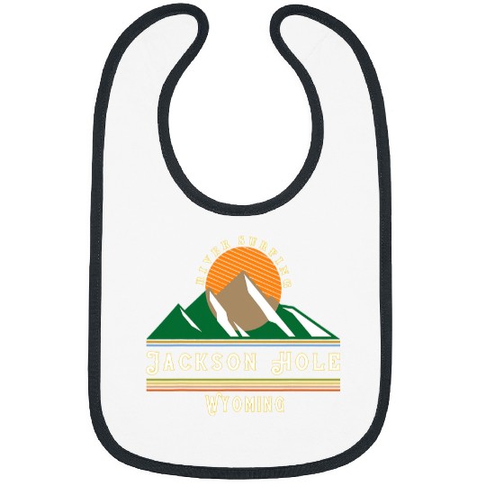 Surf Life Jackson Hole Wyoming vintages Retro Mountain River Surfing Bibs