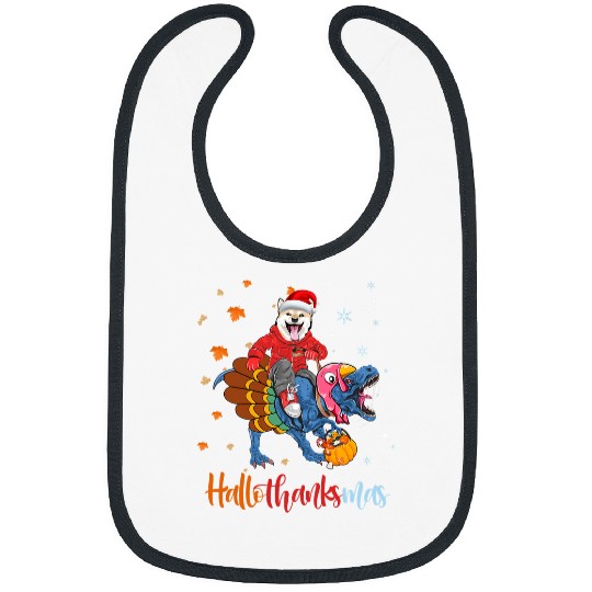 Dog Shiba Inu Hallothanksmas Halloween Costume Funny Dog Bibs