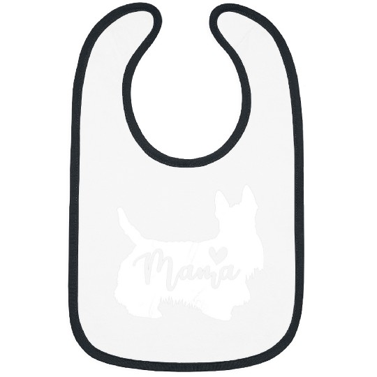 Dog Scottish Terrier Womens Scottish Terrier Mama Mom Mothers Day Bibs
