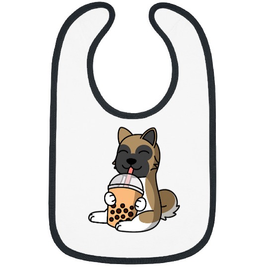 Dog Akita Boba Bubble Milk Tea Akita Dog Bibs