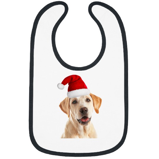 Labrador Lab Dog Yellow Lab Dog Santa Hat Christmas Labrador Retriever Bibs