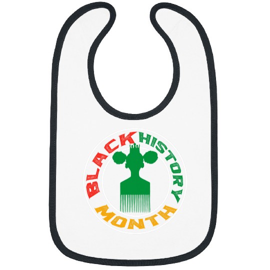 Black History Month BHM Afro Pick comb Afrocentric Bibs