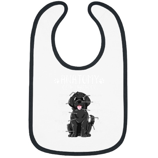 Labrador Lab Dog Funny Anatomy Labrador Retriever Black Lab Dog Owner Bibs