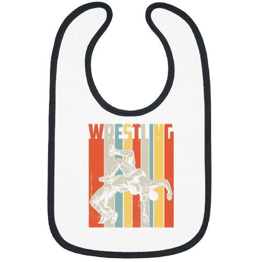 Retro vintages Wrestling Player Gifts Men Women Youth Bibs