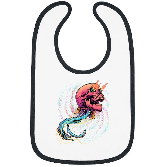Skeletons Skulls Jellyfish Skull Beautiful Jelly Fish Skeletons Outer Space Skull Bibs