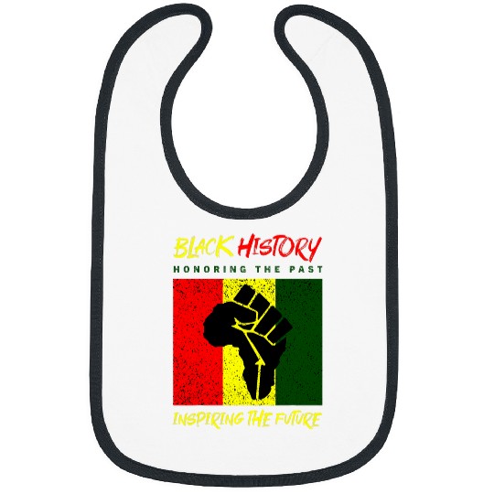Black History Month Apparel BLM Pro Black Power Fist 3 Bibs