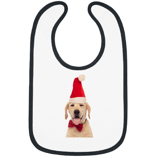 Labrador Lab Dog Yellow Lab Tongue Dog Santa Christmas Labrador Retriever Bibs