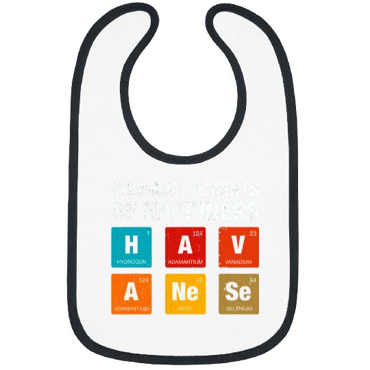 Dog Havanese Periodic Table Science Dog Lover Bibs