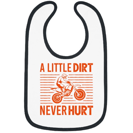 Motocross Biker Funny Dirt Bike Design For Kids Boys Girls Motorbike Racing 1 Bibs