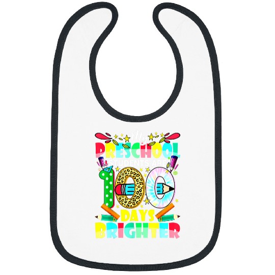 Teacher Job Happy 100th day of School Gift 100 days of Preschool Teacher Bibs