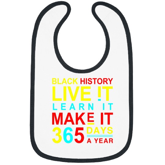 Black History 365 days a year BLM Pro Black Power Bibs