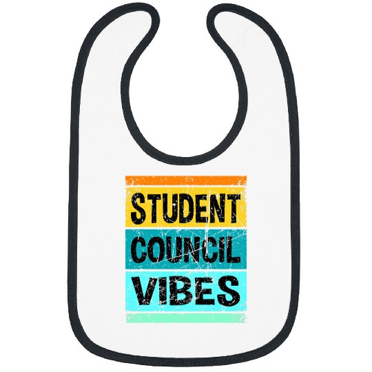 Retro Student Council Vibes Groovy School Student Council 1 Bibs