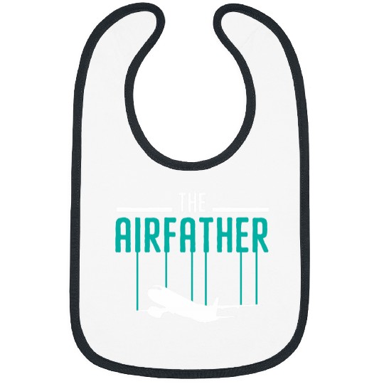 The Airfather Airplane Pilot Aviator Sky Flight Instructor Bibs