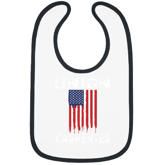 Woodworking Union Carpenter Patriotic USA Flag Gift Red White Blue Flag Carpenter Bibs