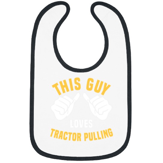 Tractor driving Funny Tractor Pulling Design Power Pulling Bibs