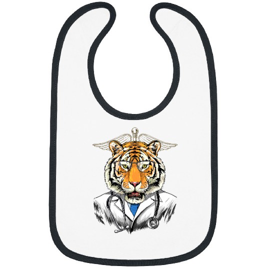 Tiger Gift Doctor Vet Veterinarian Animal Lover 274 Bibs