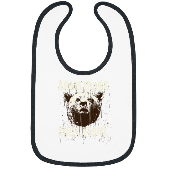 Funny Bear 426 forest Cute Bears Bibs
