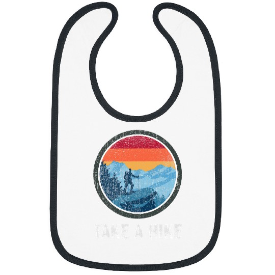Hiking Hiker Take A Hike Retro Hiker Outdoors Trekking Nature Hiking 23 Hike Bibs