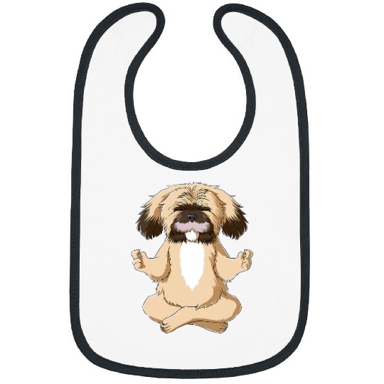 Namaste Yoga Shih Tzu Mom Yoga Shitzu Meditation Dog Gift Meditation Bibs
