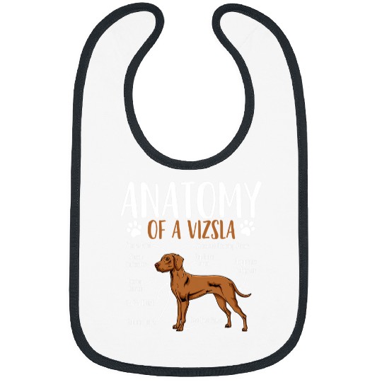 Dog Vizsla Anatomy Bibs