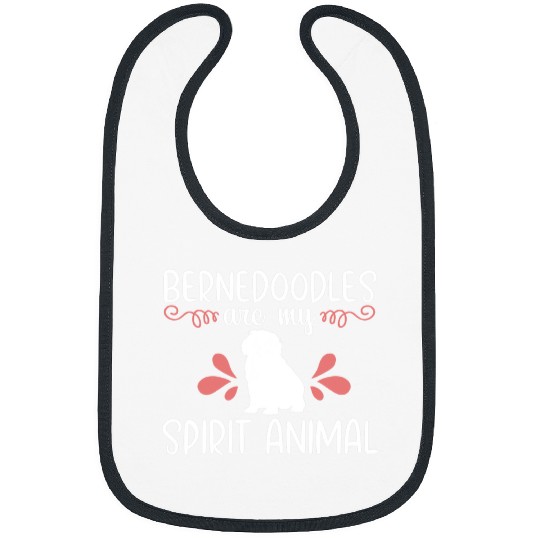 Bernedoodle Mom Funny Animal Puppy Dog Lover Gift Women Bibs